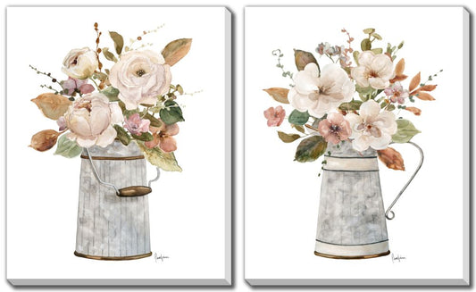 Floral in Jug Print Set of Two *Pick Up Only