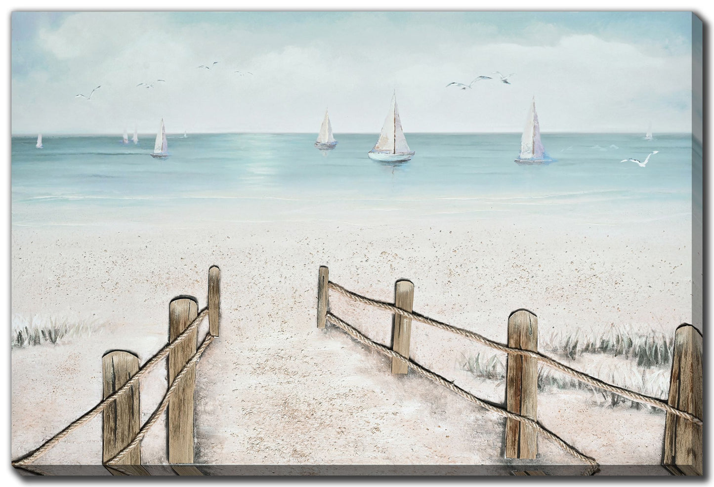 Sailboat Beach Path Wall Art (40" x 60") **Store Pick UP only