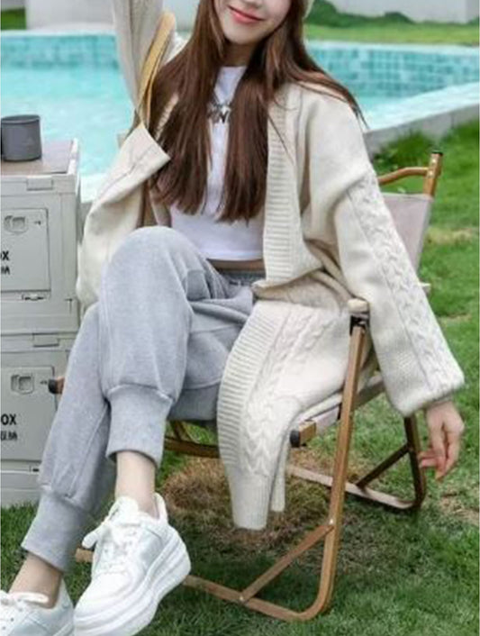 Winter White Knit Cardigan