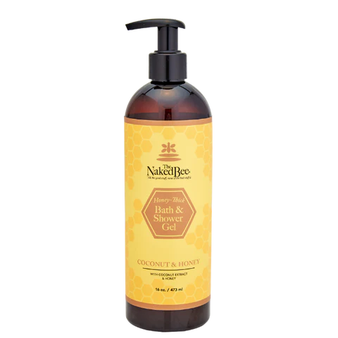 The Naked Bee Honey Thick Bath & Shower Gel - Coconut and Honey 16oz
