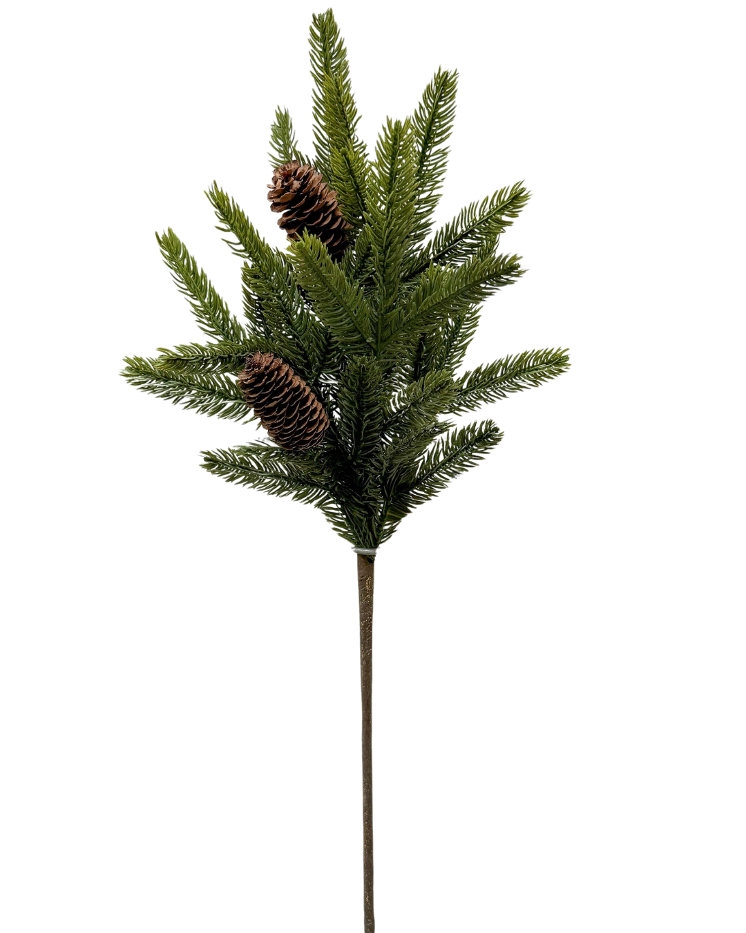 Spruce Spray with Natural Pinecones