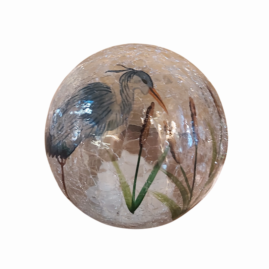 Blue Heron LED Globe - Joshua & Company