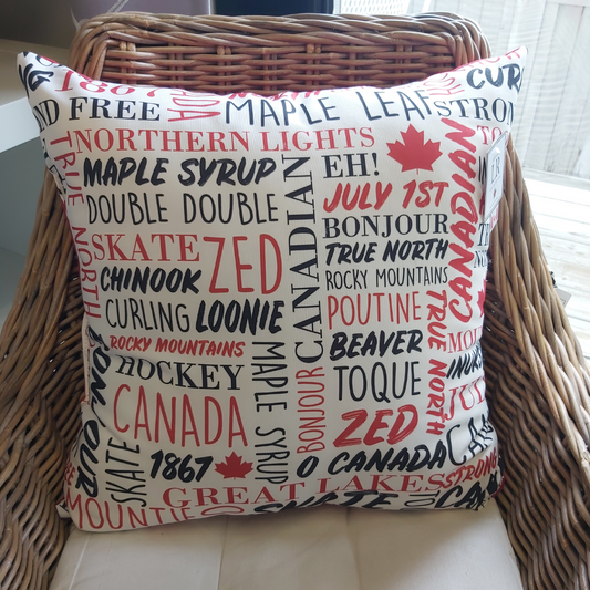 Indoor/Outdoor Cushion - Canada Iconic 20"