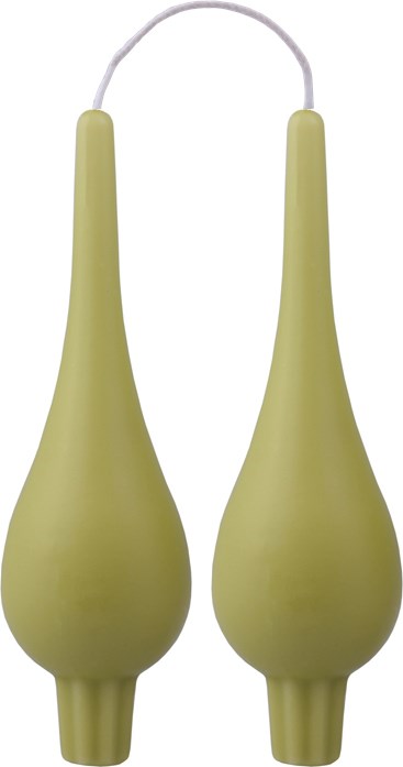 Danish Drop Candle 7" - Pair (Assorted Colours) - Joshua & Company