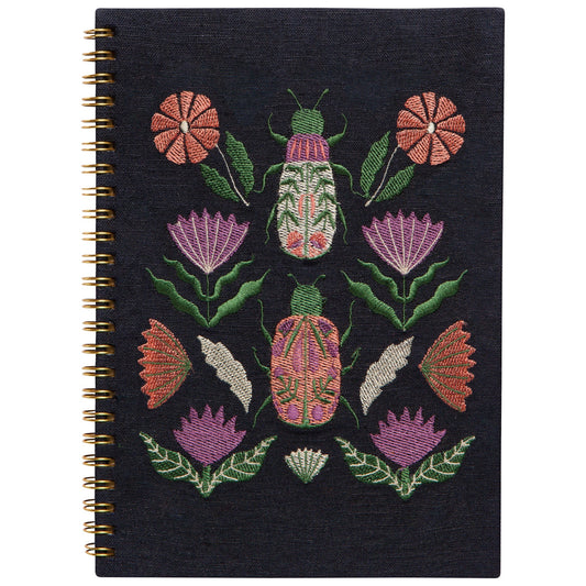 Amulet Ring Bound Embroidered Notebook