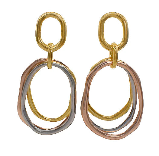 Multi Oval Dangling Earring