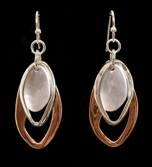 Triple Oval Earring