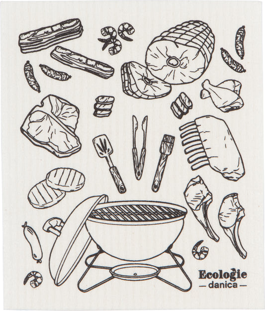 On the Grill - Swedish Dishcloth