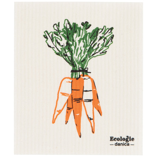 Veggie Stand Carrot Swedish Dishcloth