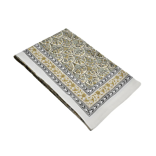 Earthy Block Print Table Cloth