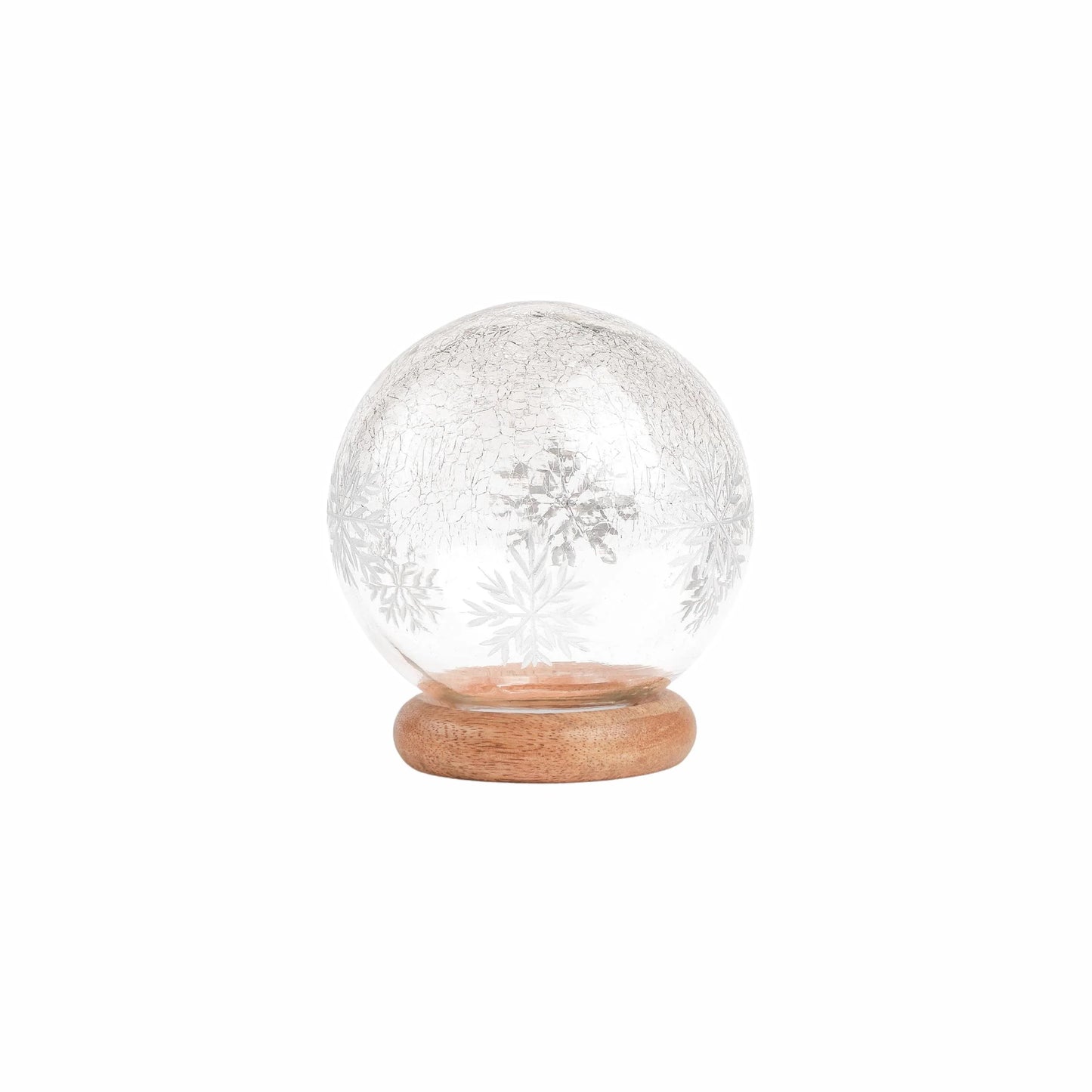 Snow Globe on Wooden Base - Small