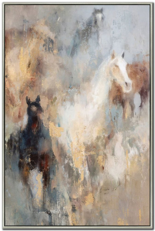 Abstract Running Horses Print *Pick Up Only