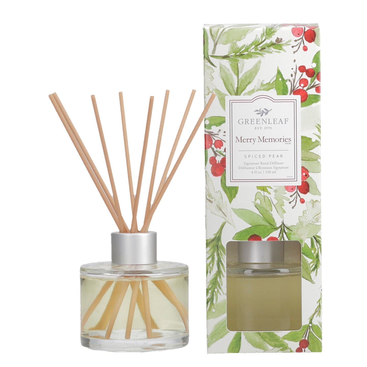 Merry Memories Glass Reed Diffuser