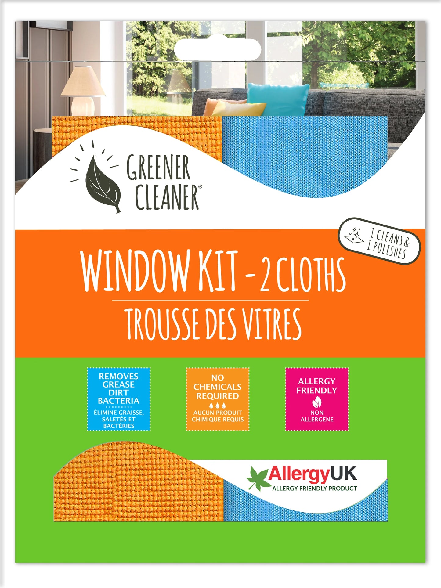 Clean and Polish Window Cloth Kit