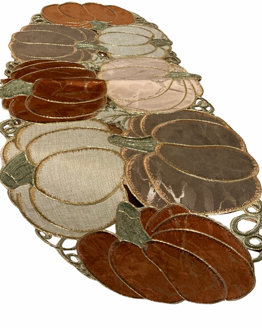 Marbled Pumpkins Centre Table Runner