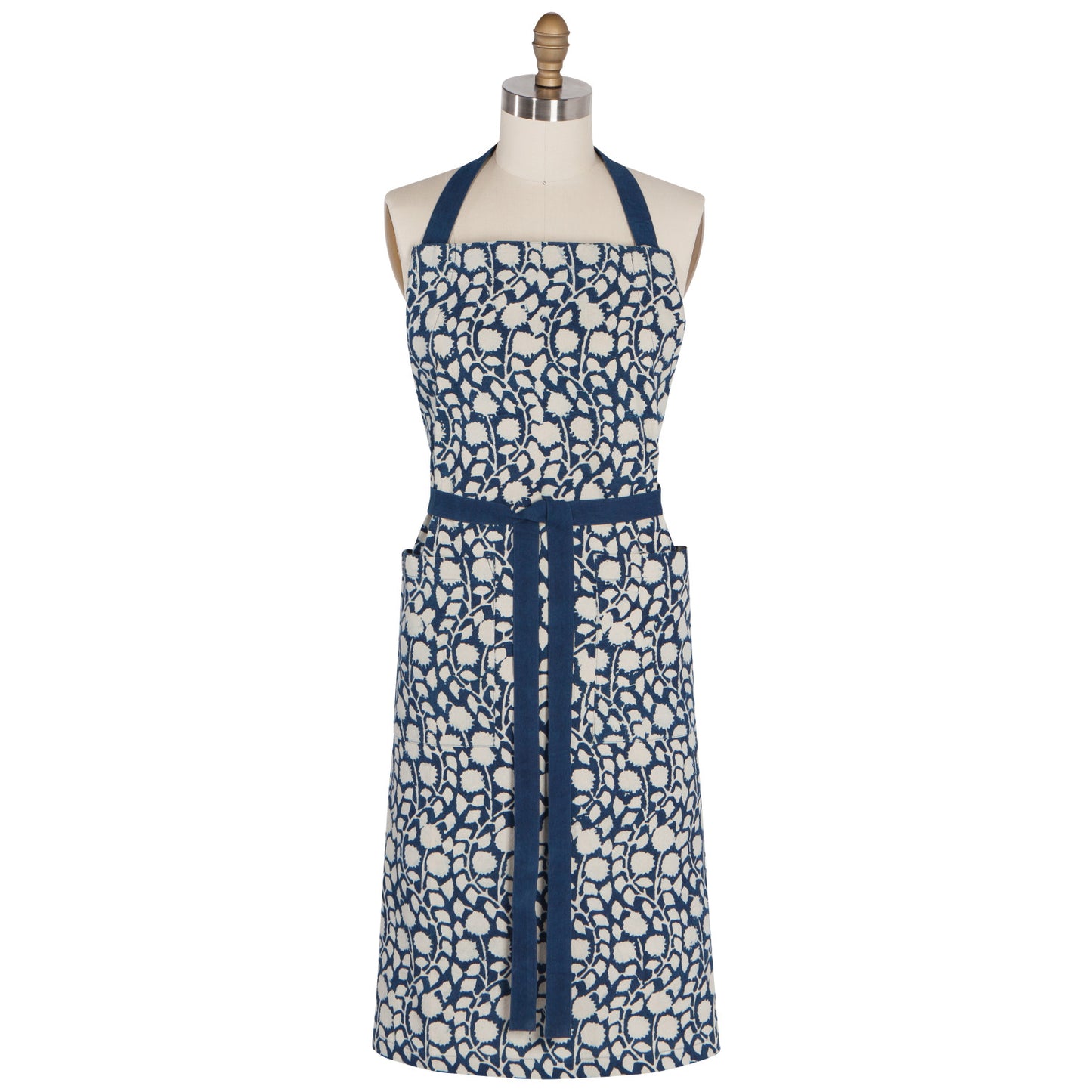 Block Print Apron- Vinebloom