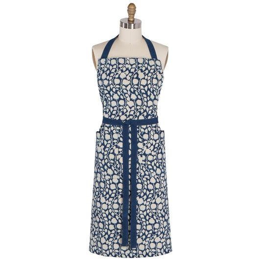 Block Print Apron- Vinebloom