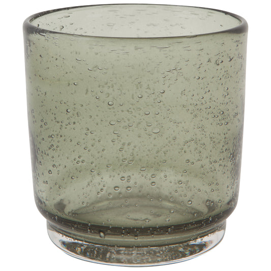 Bubbled Glass 12oz Tumbler- Agave