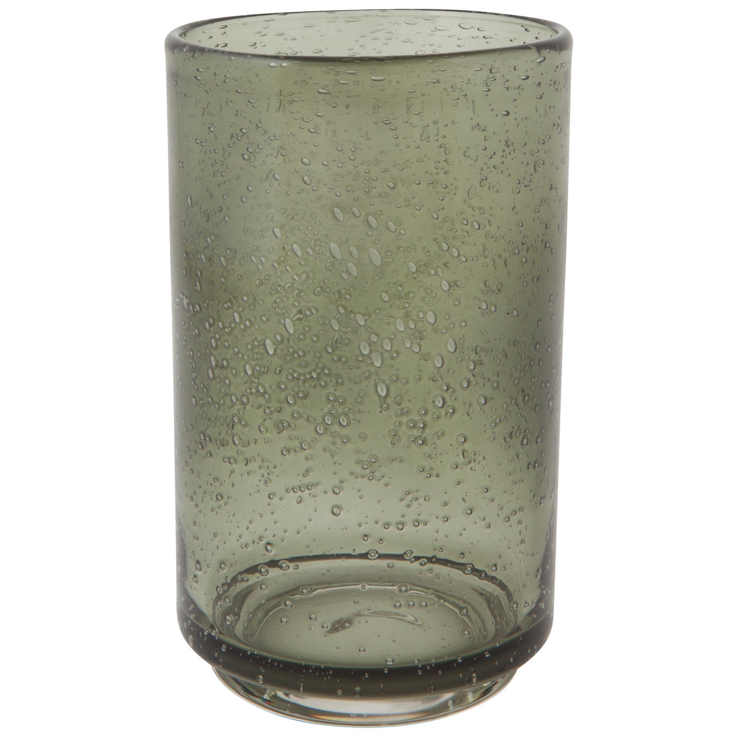 Bubbled Glass Tall Tumbler 17 oz - Agave