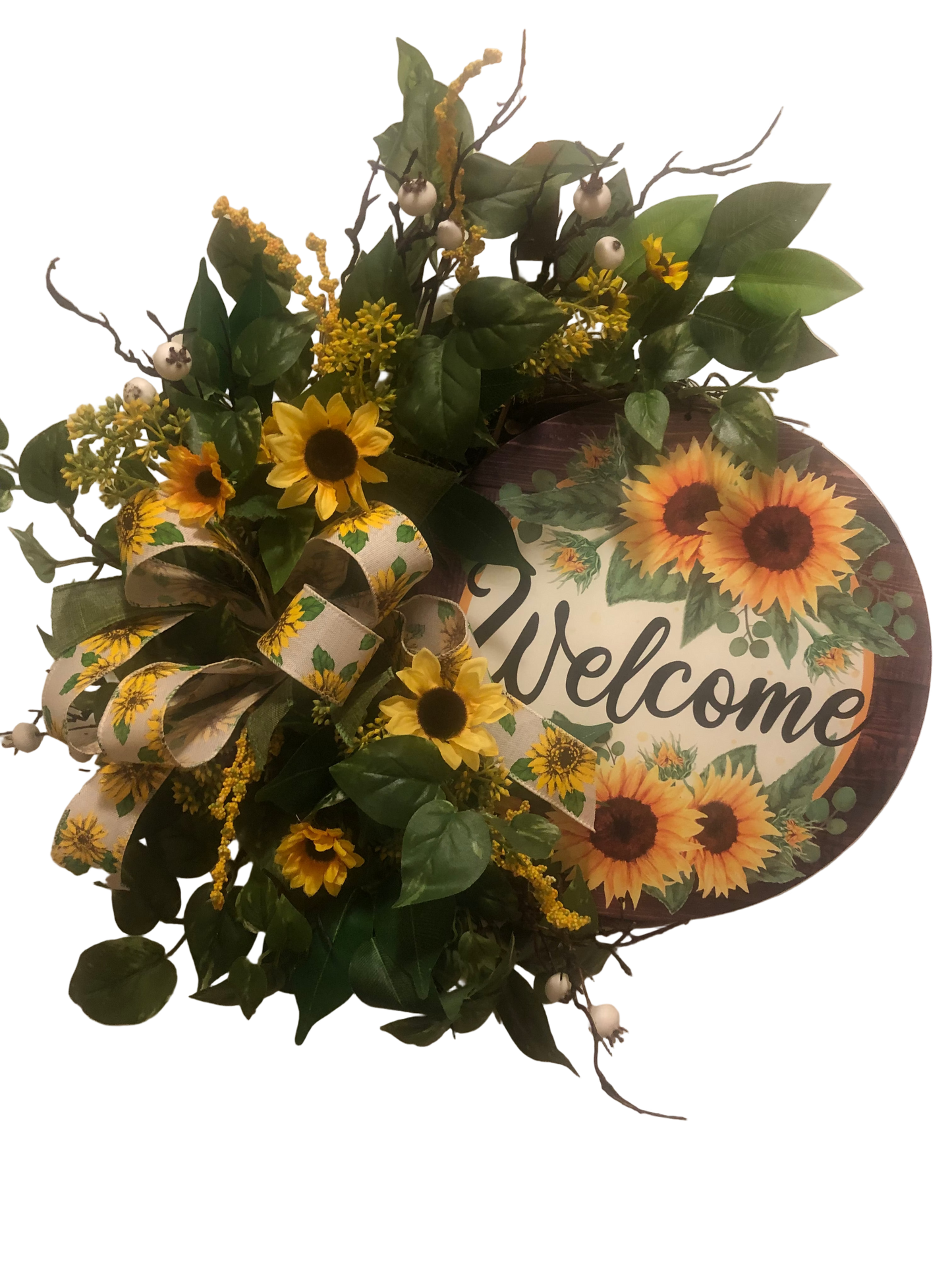 Fall Wreath with Welcome Sign *Pick Up Only