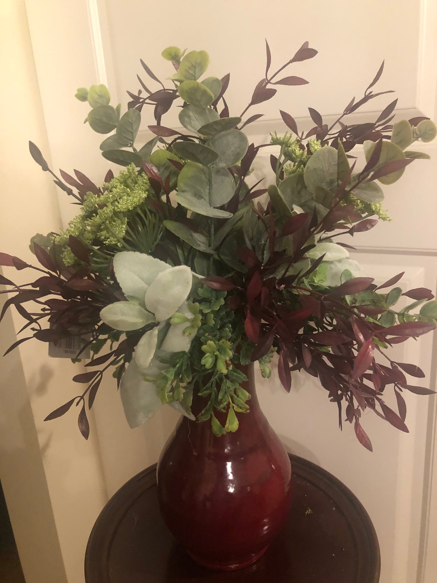 Arrangement with Floral in Red Vase*Store Pick Up Only
