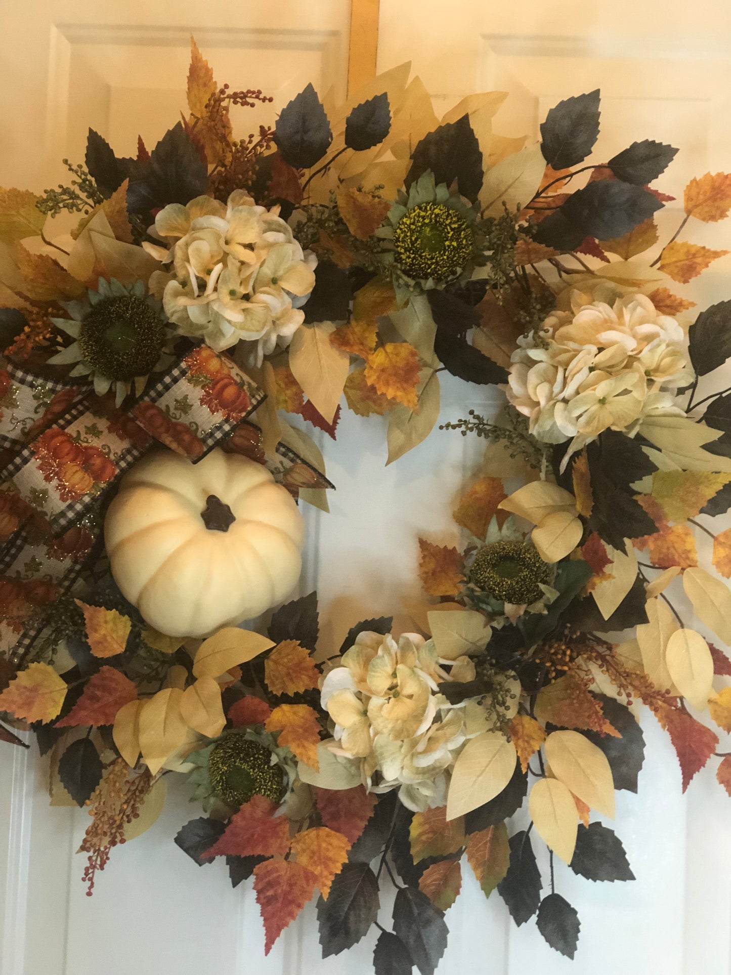 White Pumpkin Wreath *Store Pick Up Only