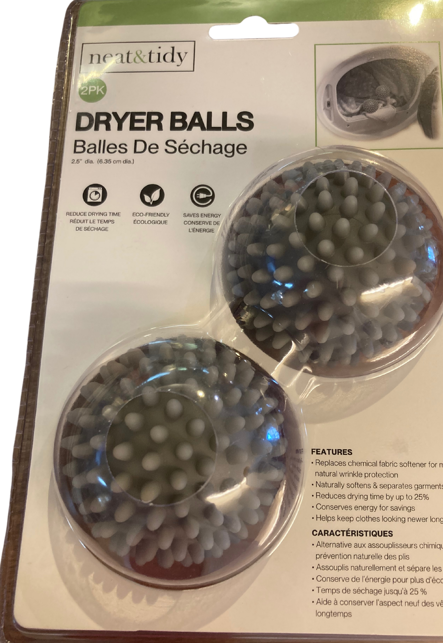 Dryer Balls - 2Pk Grey