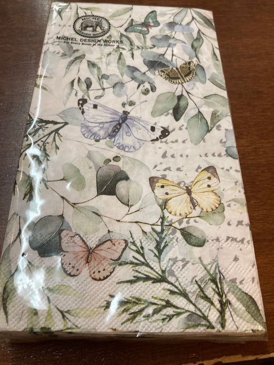 Michel Design Works Butterfly Fields Hostess Napkin