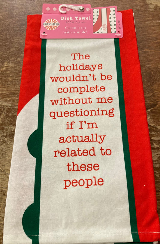Drinks on Me - Related Tea Towel