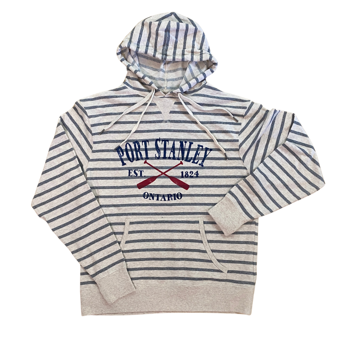 Grey striped hoodie shop