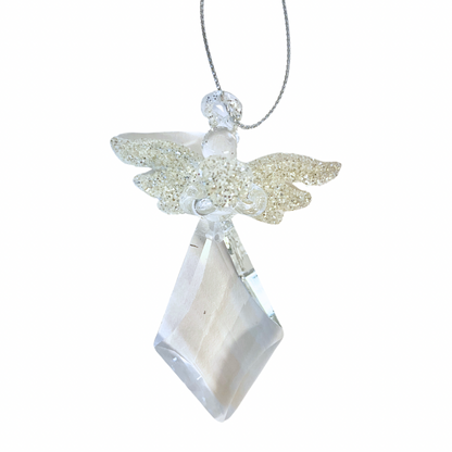 Clear Angel Ornament (Assorted)