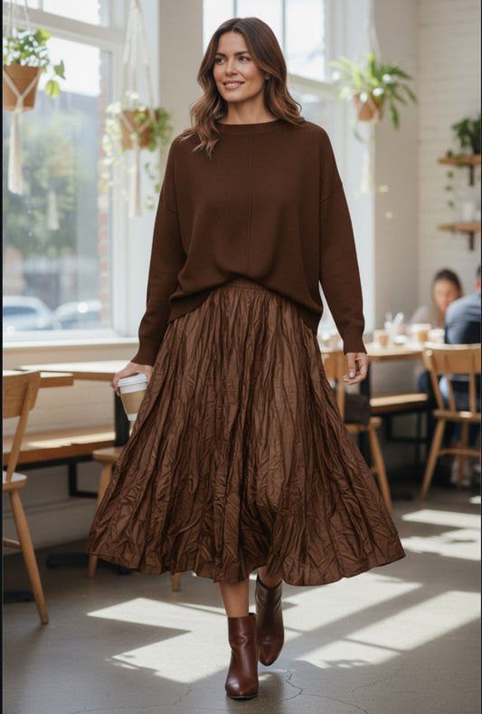 Brown Crewneck Sweater