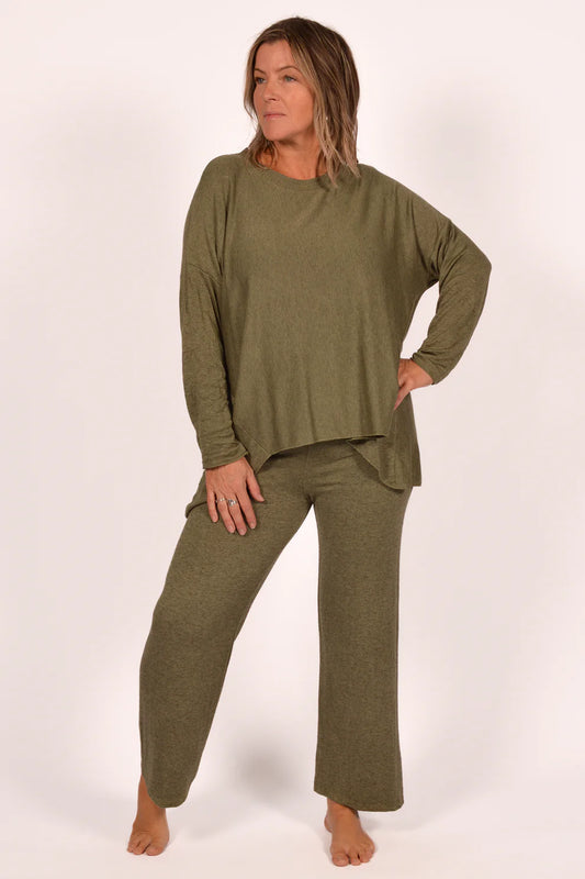 Green Knit Top