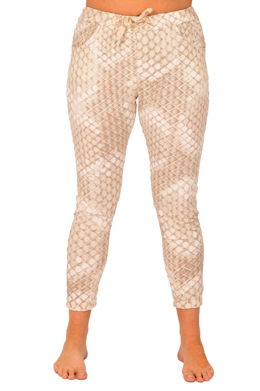 Diagonal Print Pants