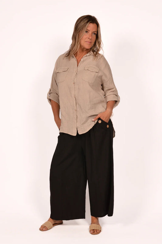 Natural Linen Top