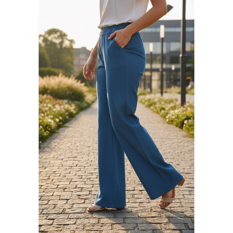 Denim Wide Leg  Pant