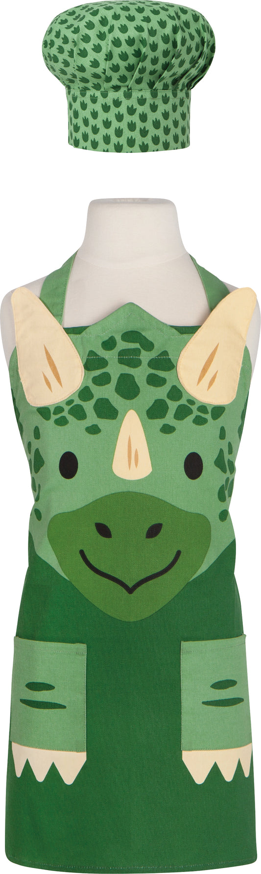 Daydream Dino Kid's Apron and Chef's Hat
