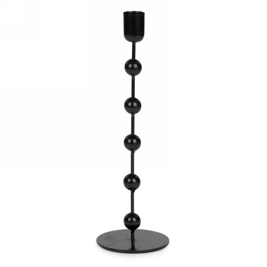 Black Taper Holder with 5 Balls