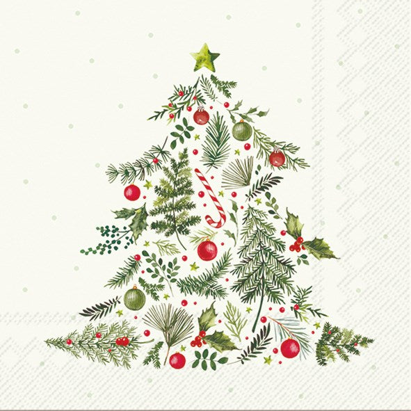 Christmas Tree Paper Napkins (Assorted Sizes)