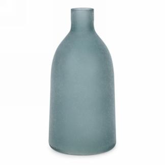 Aqua Frosted Vase
