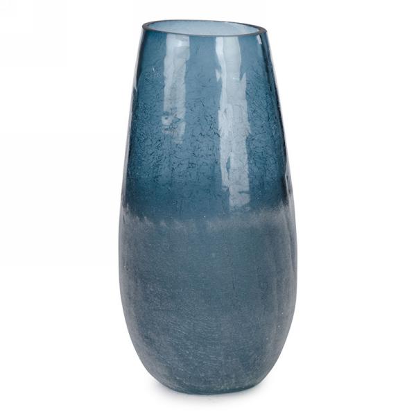 Crackled Blue Vase