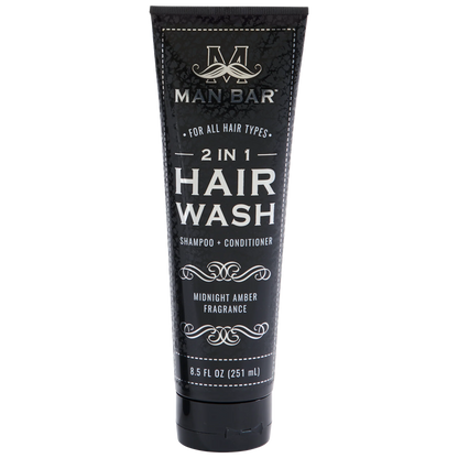 Man Bar 2 in 1 Hair Wash - Midnight Amber - Joshua & Company