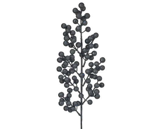 Glitter Berry 24″ Spray – Midnight Blue