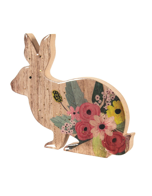 Bunny with Colourful Decal - Down