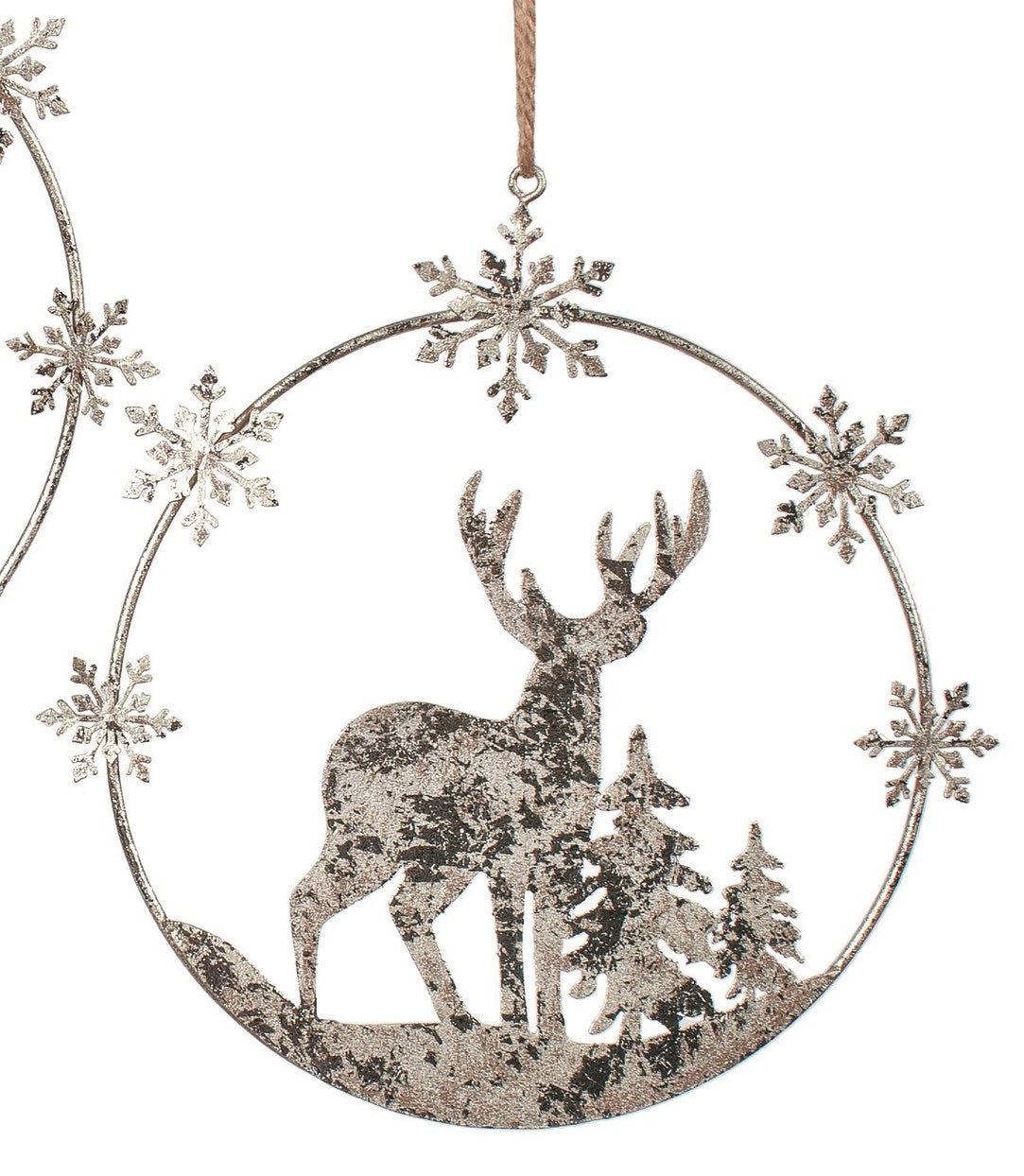 Large Silver Wire Ornament (2 Styles)