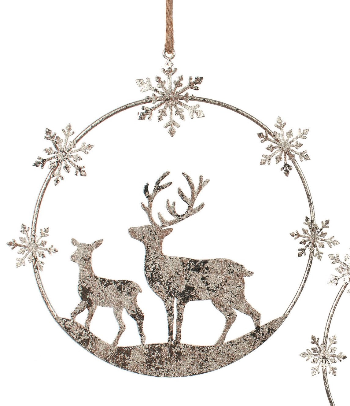Large Silver Wire Ornament (2 Styles)