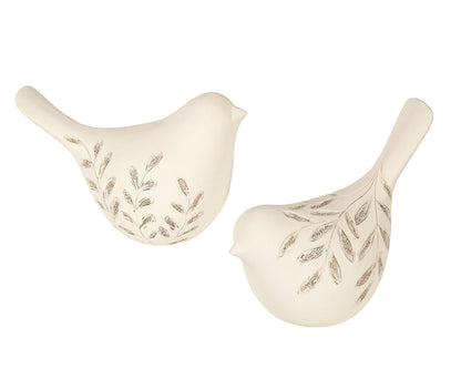 Ivory Bird with Leaves Assorted Styles