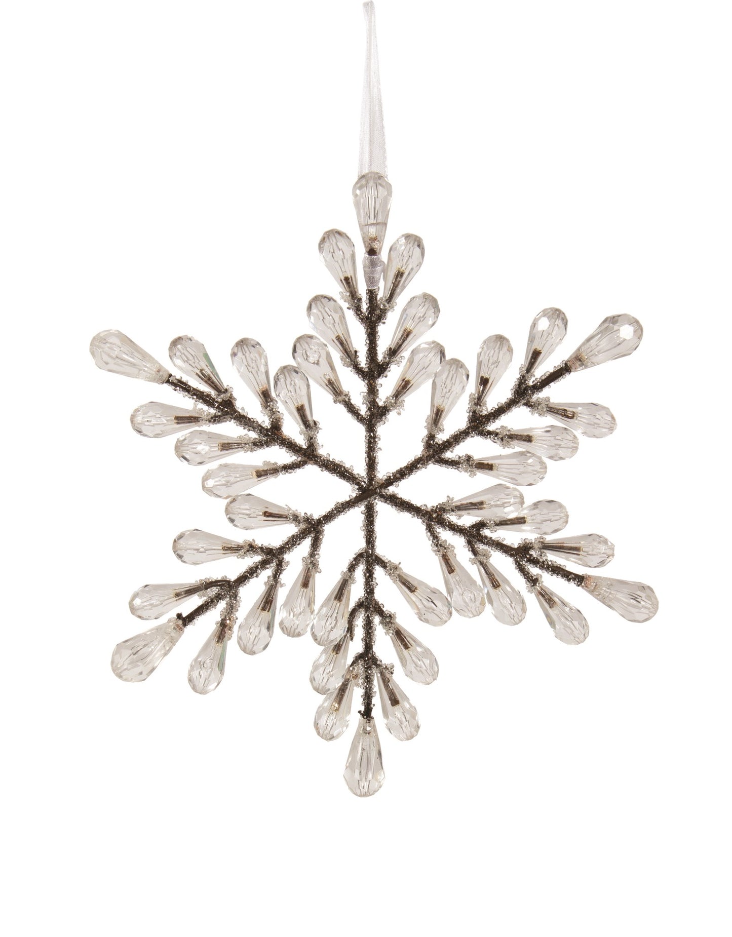 Crystal-Look Snowflake Ornament