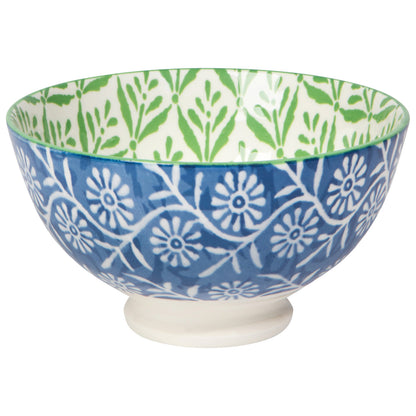 Green Leaf Stamped Bowl 4 inch - Joshua & Company