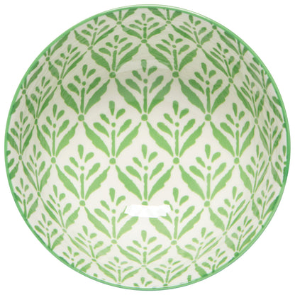 Green Leaf Stamped Bowl 4 inch - Joshua & Company